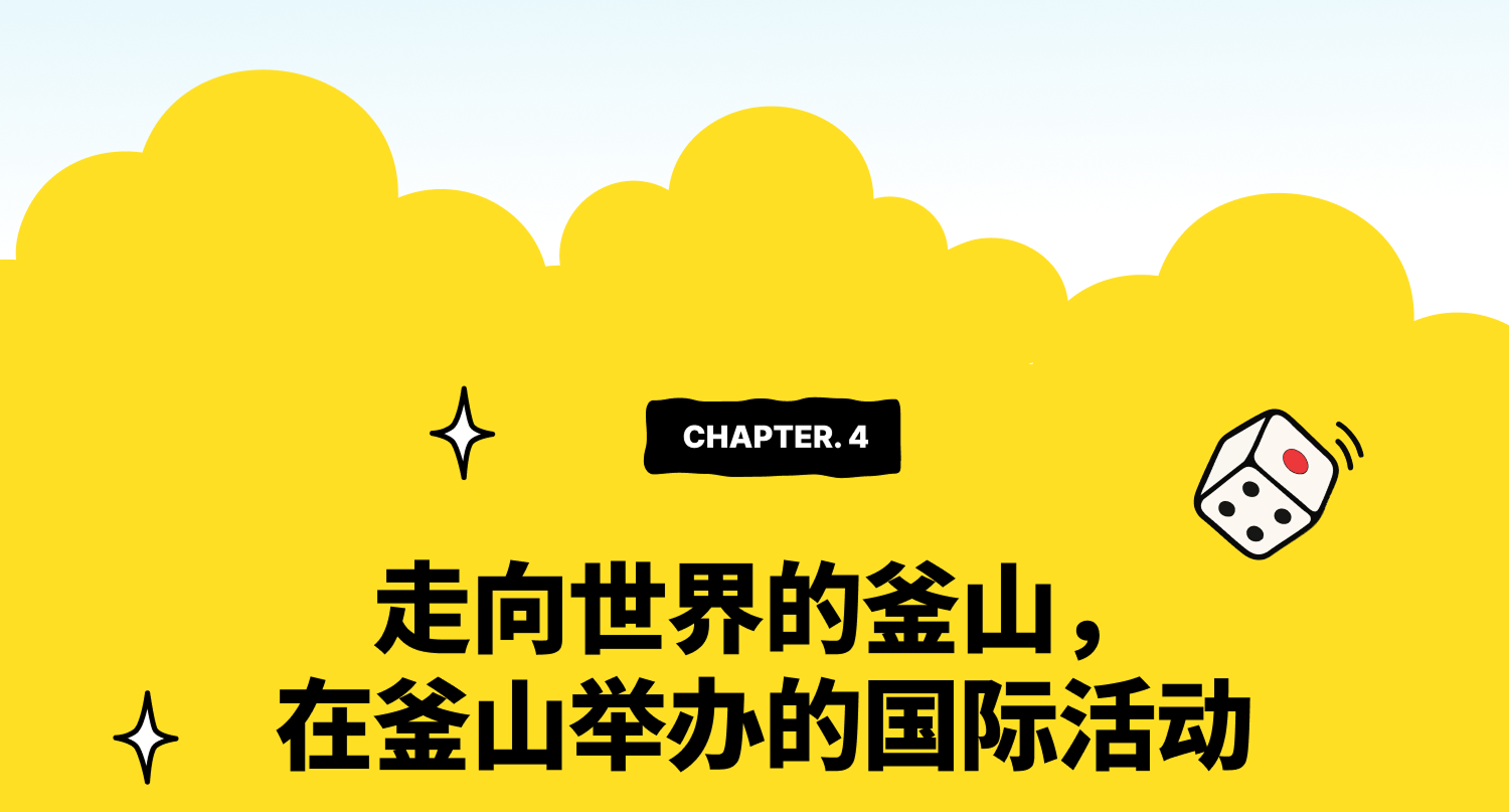 Chapter 4 – 走向世界的釜山，在釜山举办的国际活动
